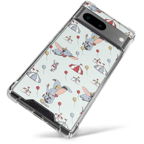 Disney Dumbo Vintage Pattern Google Pixel 7a Clear Case